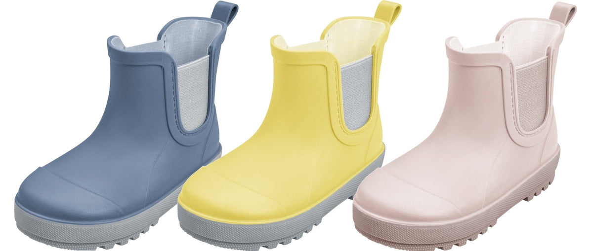 Playshoes kurze Gummistiefel Uni Pastell
