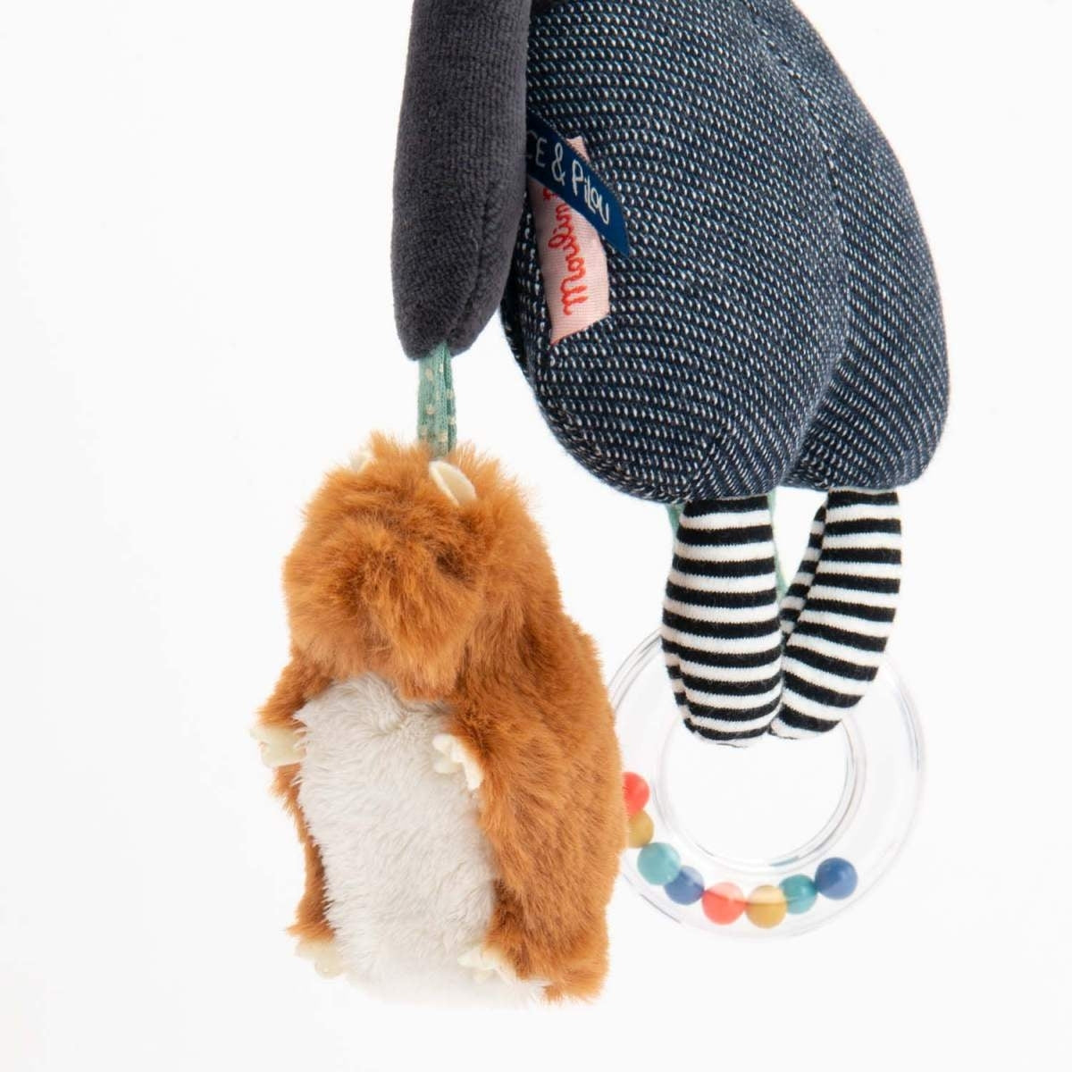 Moulin Roty Plüschtier Aktivitäten Hund Puce 26cm