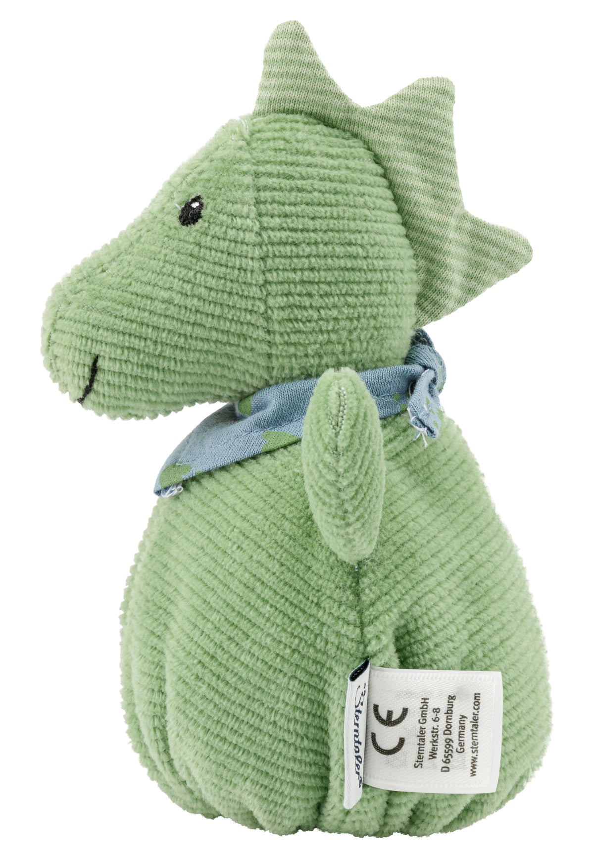 Sterntaler Babyrassel Knuddelsäckchen Dino grün