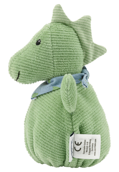 Sterntaler Babyrassel Knuddelsäckchen Dino grün