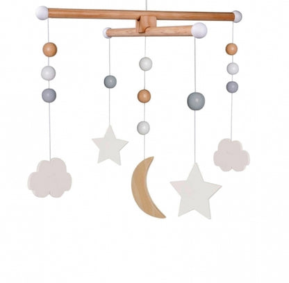 Jabadabado Holz Mobile Wolken und Mond