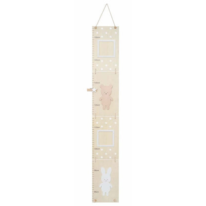 Jabadabado Holz Messlatte Teddy & Bunny Natur