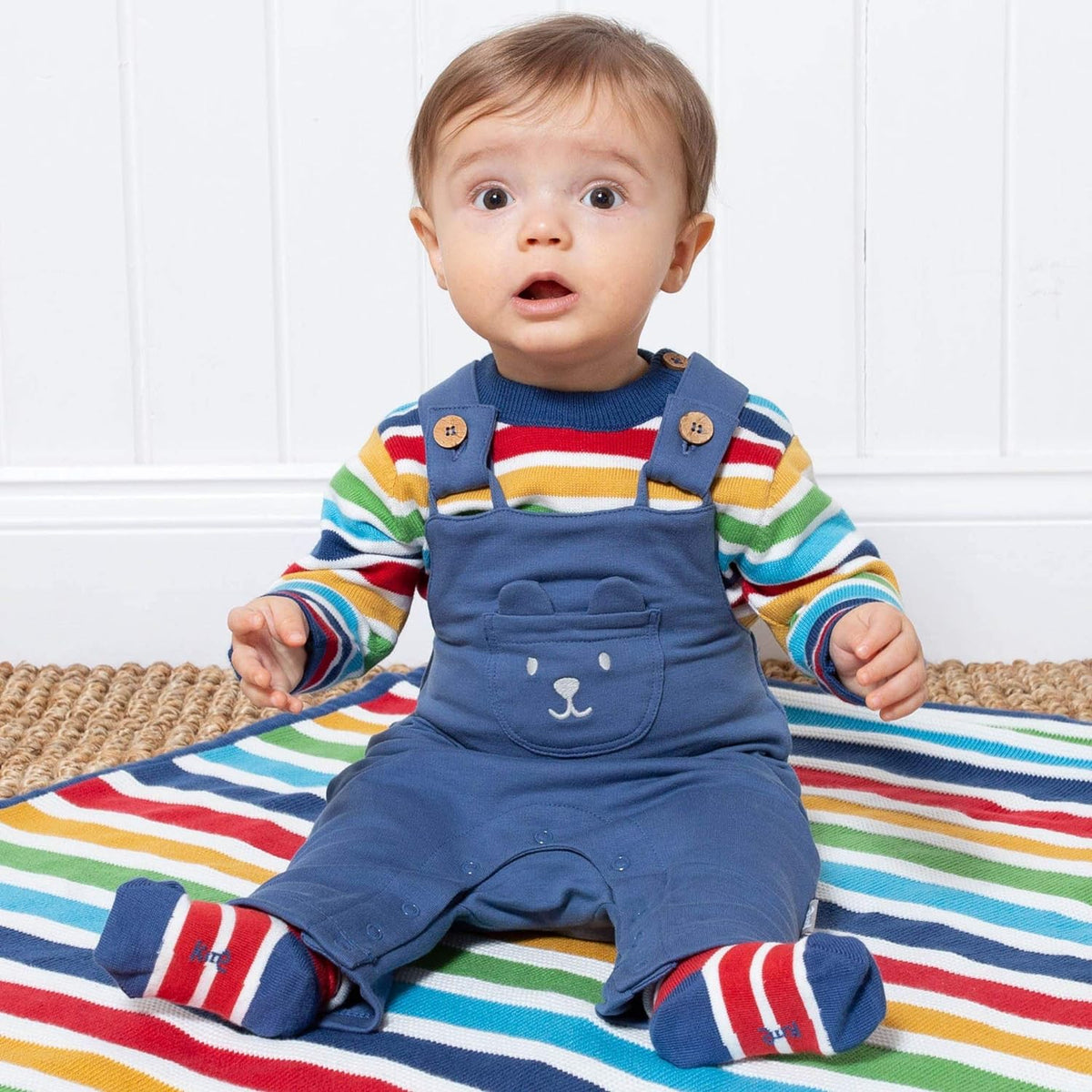 KITE Baby Latzhose Bärchen Blau