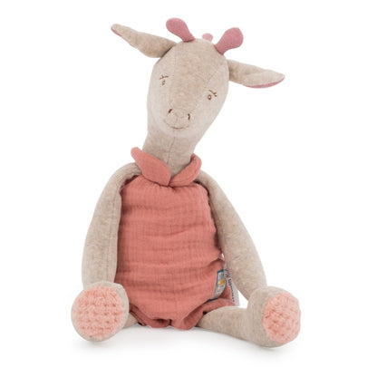 Moulin Roty Kuscheltier Sous mon Baobab Giraffe Bibiscus