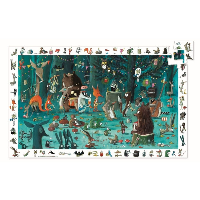 Djeco 35 Teile Wimmelpuzzle: Das Orchester 3J+