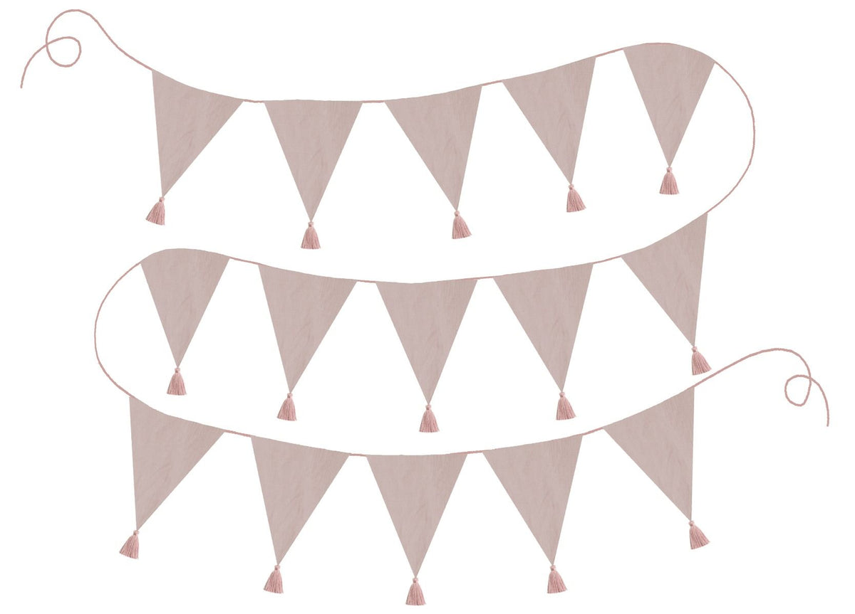 Jabadabado Textile Wimpelkette mit Quasten