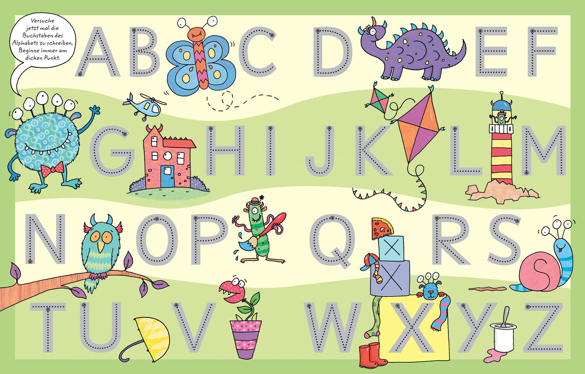 Usborne Wisch und Weg Buch Großbuchstaben? 4J+