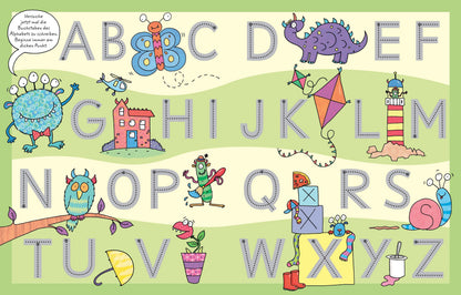 Usborne Wisch und Weg Buch Großbuchstaben? 4J+