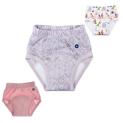 xkko Kinder Trainerhosen 3er Set Rosa - ideal für Töpfchentraining