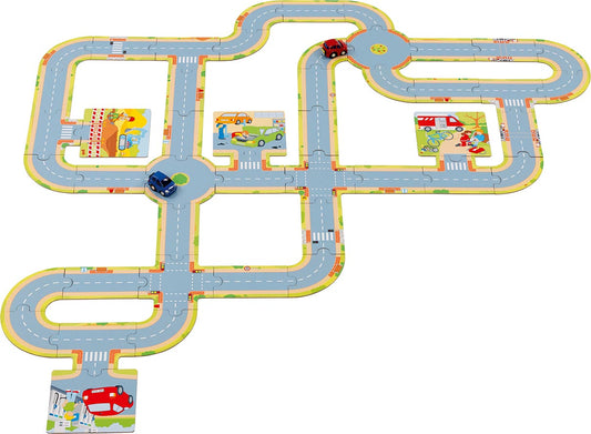 Goki Spiel Straße mit 2 Autos 3J+