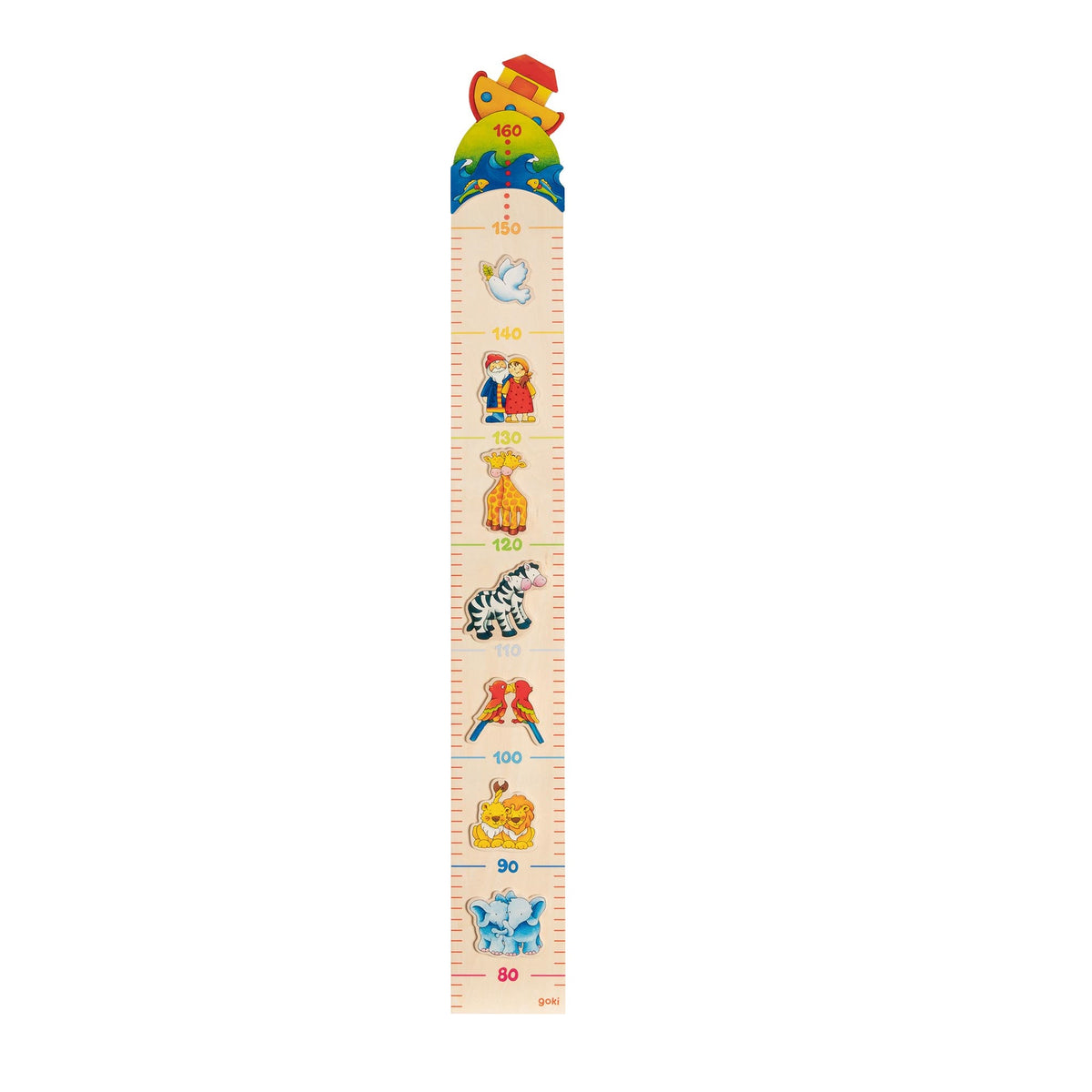 Goki Holz Messlatte Arche Noah und Tierpaare