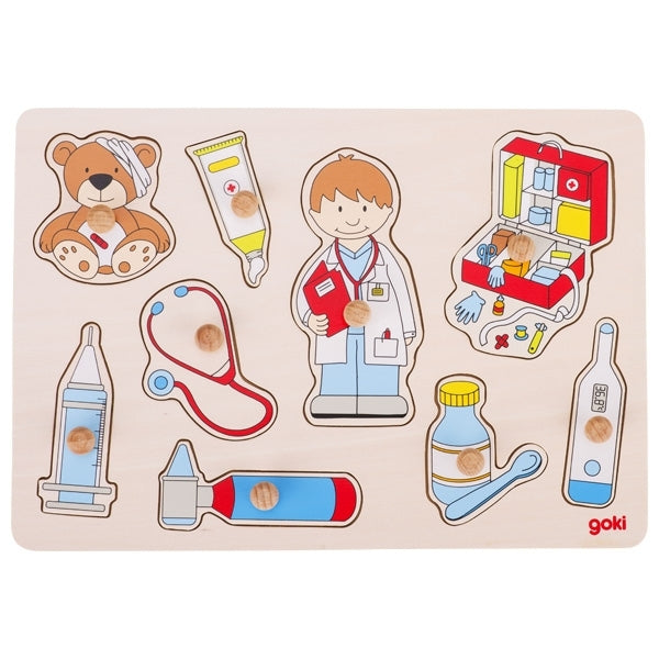 Goki Baby Steckpuzzle Arzt