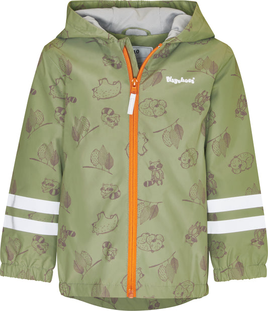 Playshoes Kinder Regenjacke Wald grün