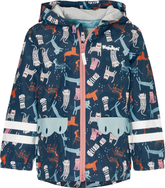 Playshoes Kinder Regenjacke Katzen Allover