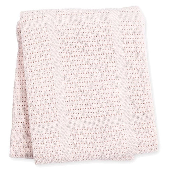 lulujo Baumwoll Strickdecke Baby Kuscheldecke