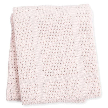 lulujo Baumwoll Strickdecke Baby Kuscheldecke