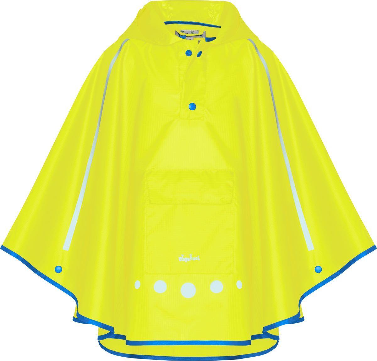 Playshoes Regencape Regenponcho Signalgelb mit Reflektorstreifen