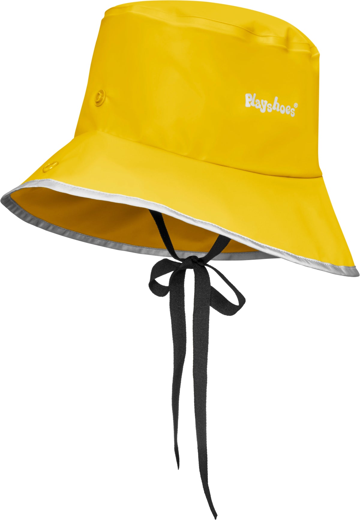 Playshoes Regenhut in Signalfarbe + Reflektorstreifen
