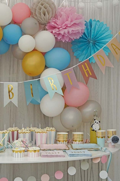 Jabadabado Wimpelkette Happy Birthday Gold