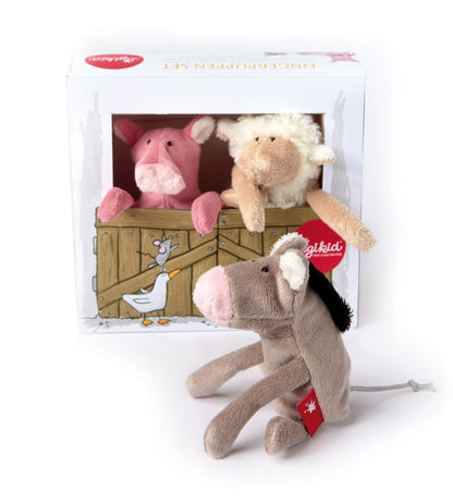 Sigikid Fingerpuppenset Bauernhof 3er