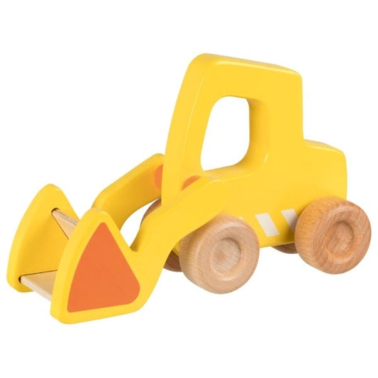 goki Radlader gelb aus Holz  2J+