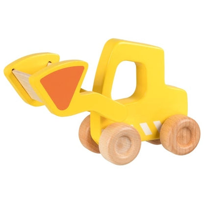 goki Radlader gelb aus Holz  2J+