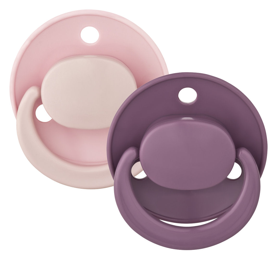 Baby Nova Schnuller Kirschform Silikon im 2er Pack - Einfarbig