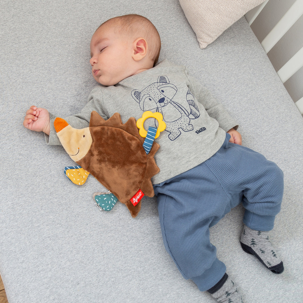 Sigikid Baby Schmusetuch Igel braun