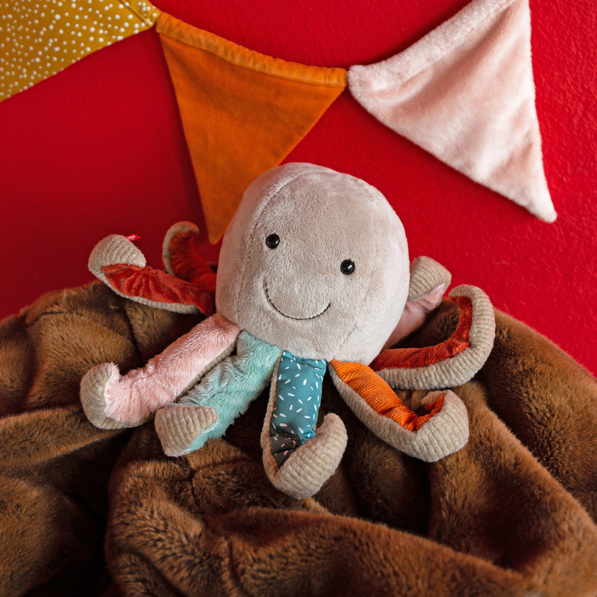 Sigikid Plüschtier Krake Sweety Patchwork