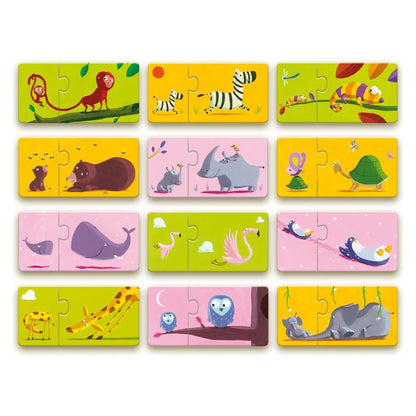 Djeco Duo Puzzle Mami & Kind 2J+