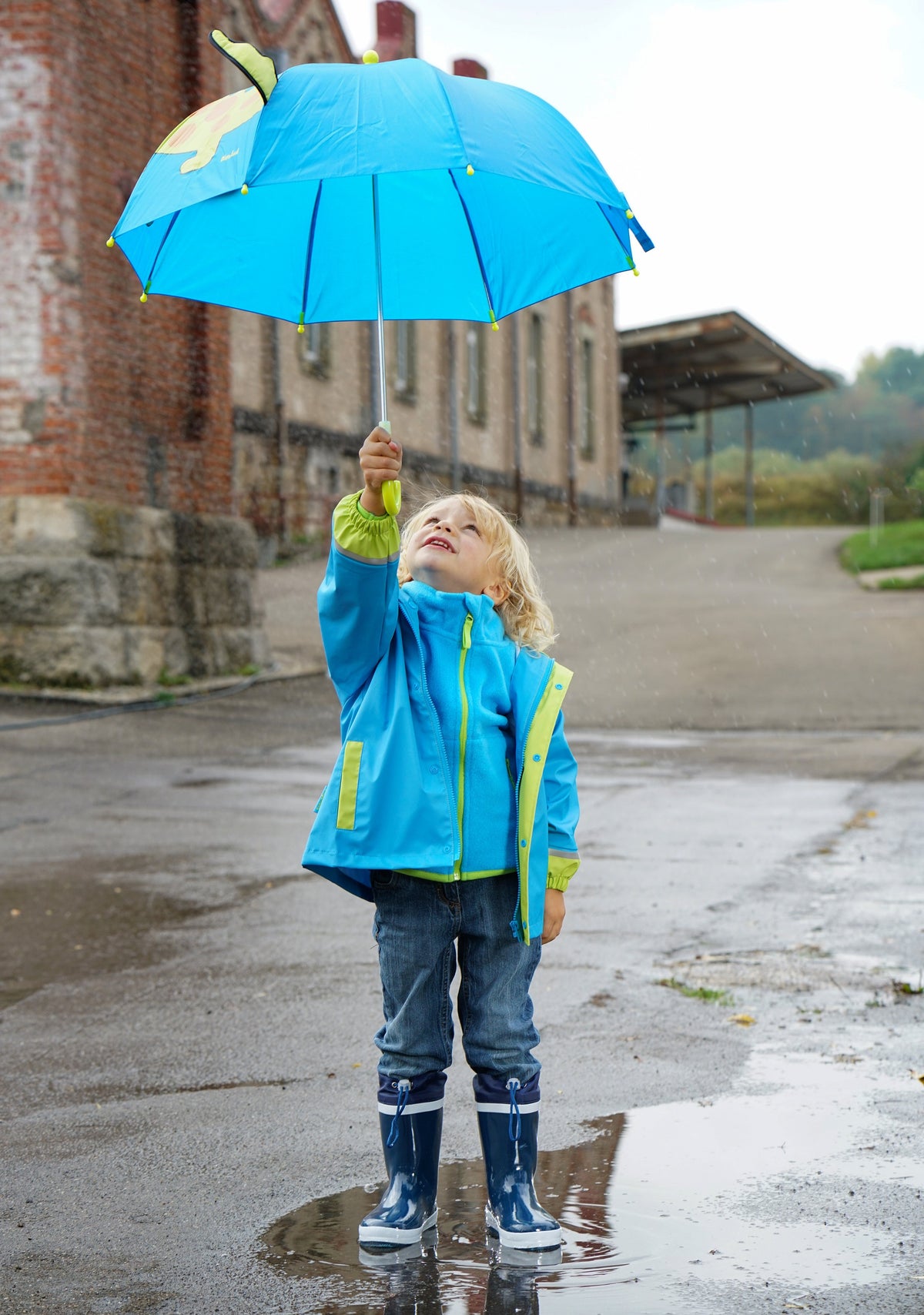 Playshoes Regenschirm Krokodil