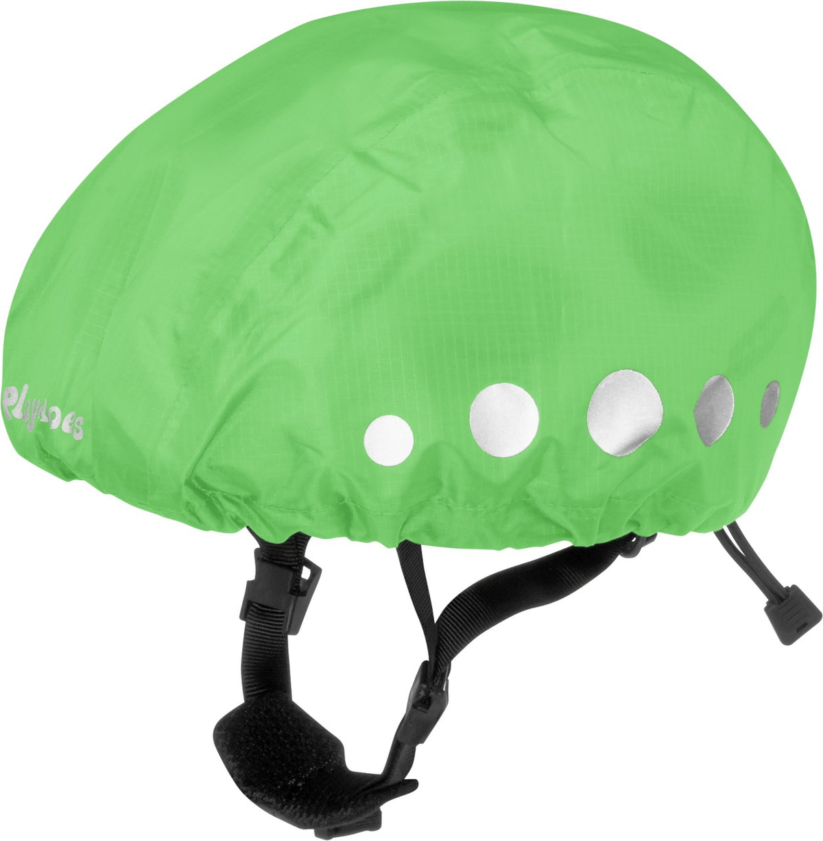 Playshoes Fahrradhelm Regenschutz in Signalfarbe + Reflektorstreifen