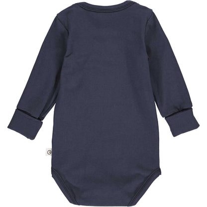 müsli Cozy me Langarm Babybody Boy Night Blue