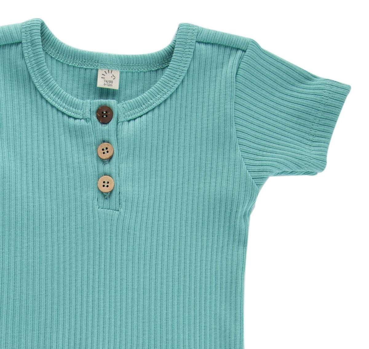 Iobio Body Style HENRY Wide Rib Ocean Türkis Kurzarm
