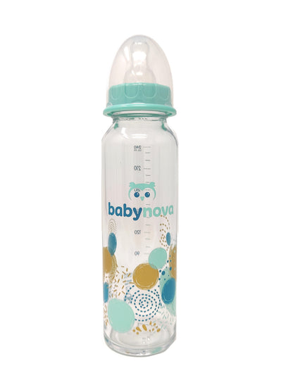 BabyNova Babyflasche Schmalhals aus Glas 120ml o. 240ml