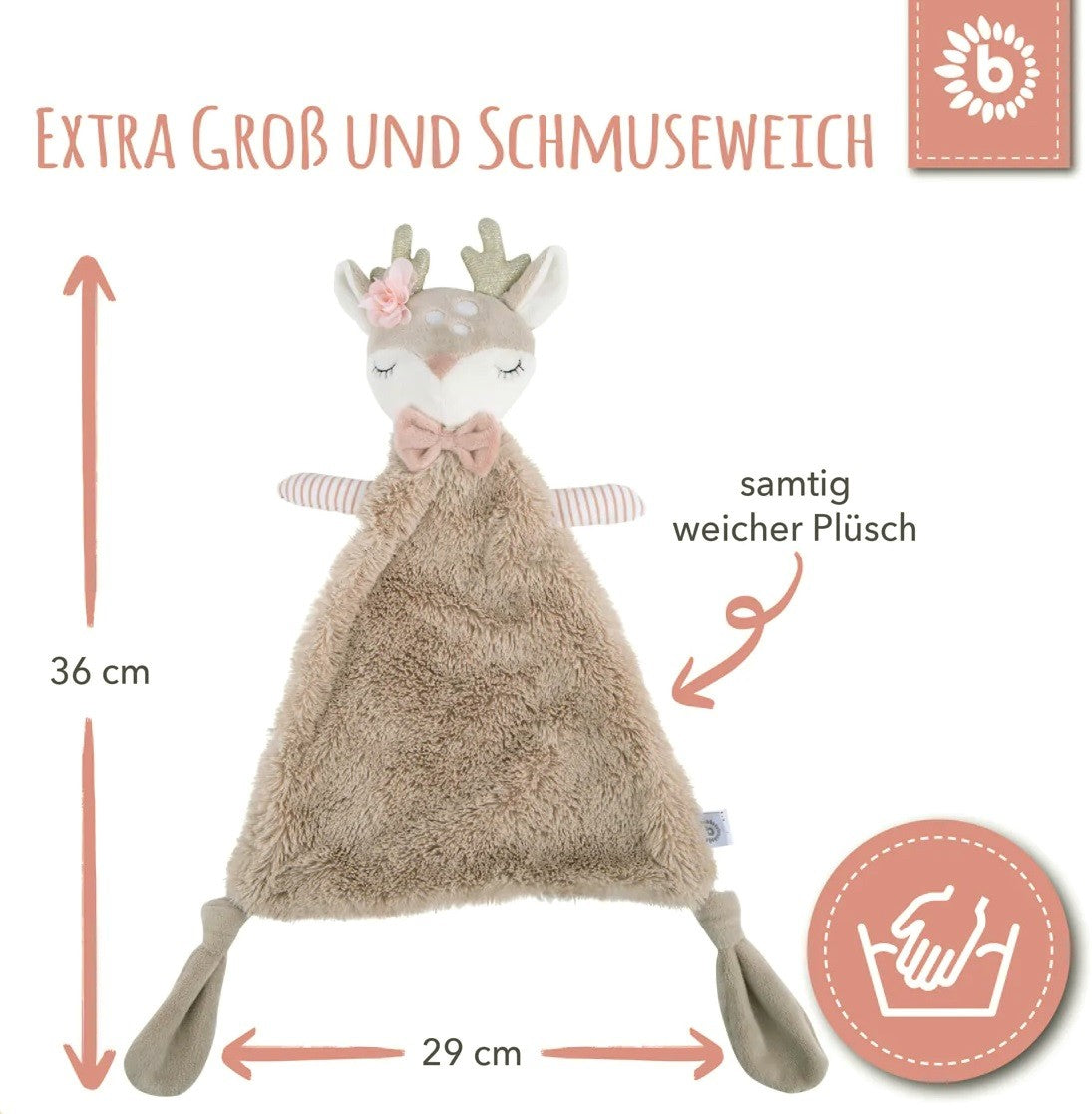 Bieco Baby Schmusetuch Reh Ella 0m+