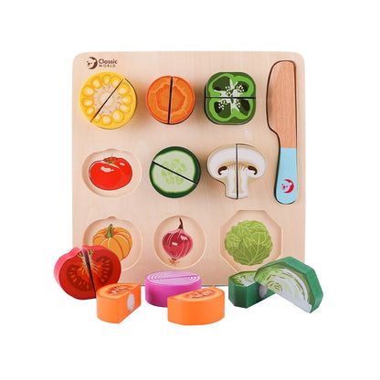 Classic World Holz Puzzle Schneidegemüse 18M+