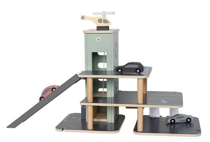 Jabadabado Spielzeug Autogarage Parkgarage Holz 2J+