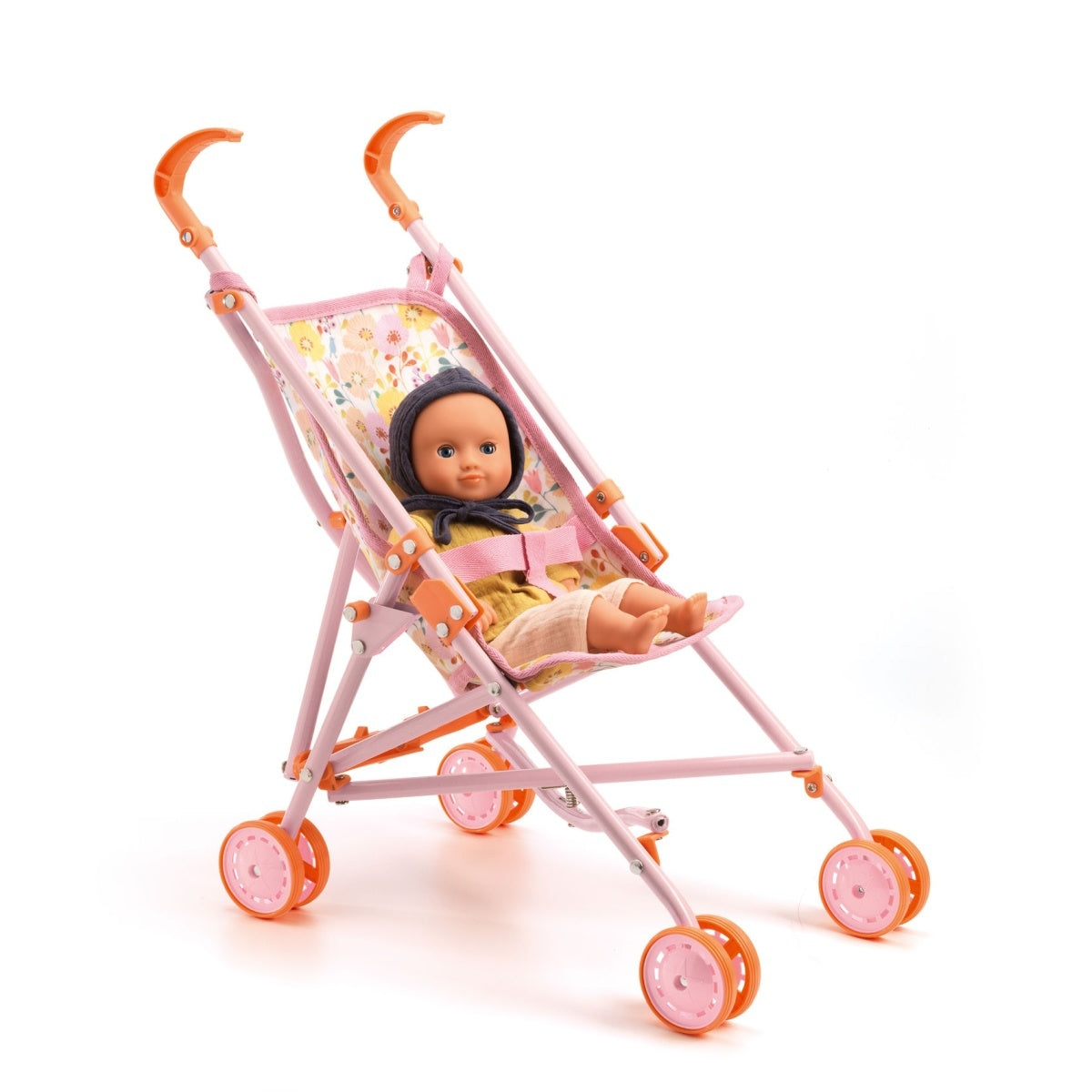 Djeco Pomea Puppenwagen Flowers 2J+