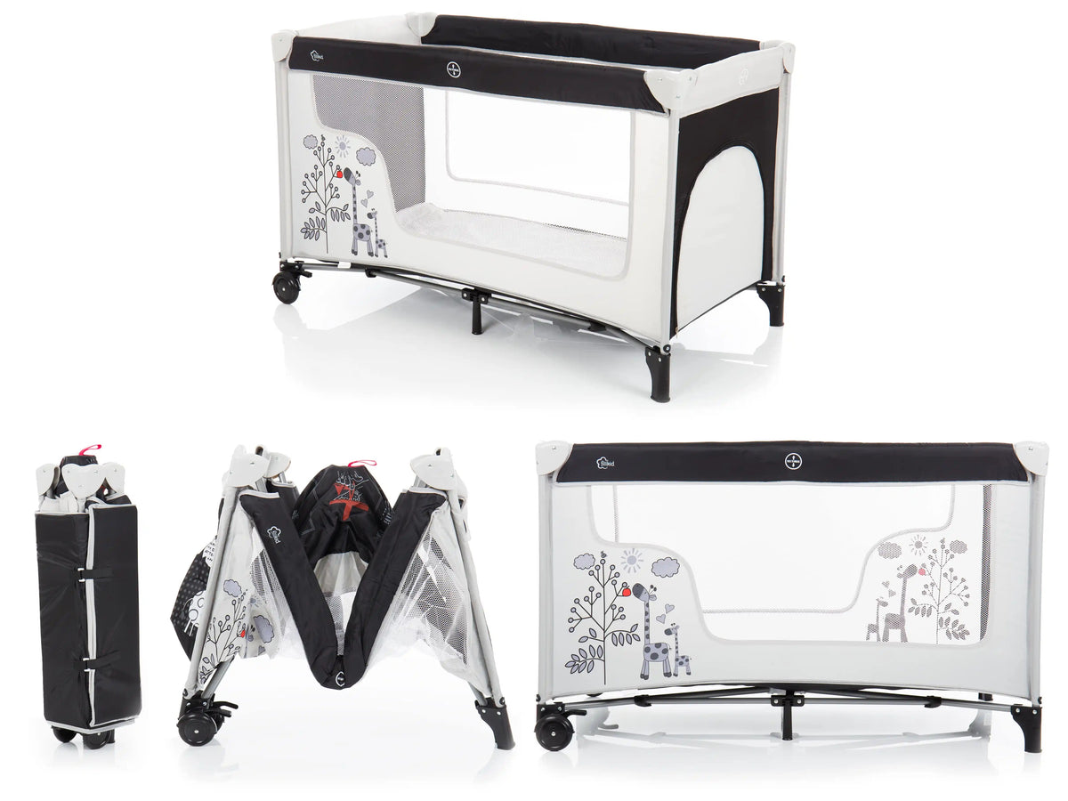fillikid Baby Reisebett Rom Giraffe grau