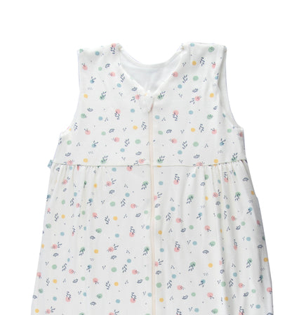 Popolini Übergangs Schlafsack 2-lagig Birdy Dots Rosa Baumwolle