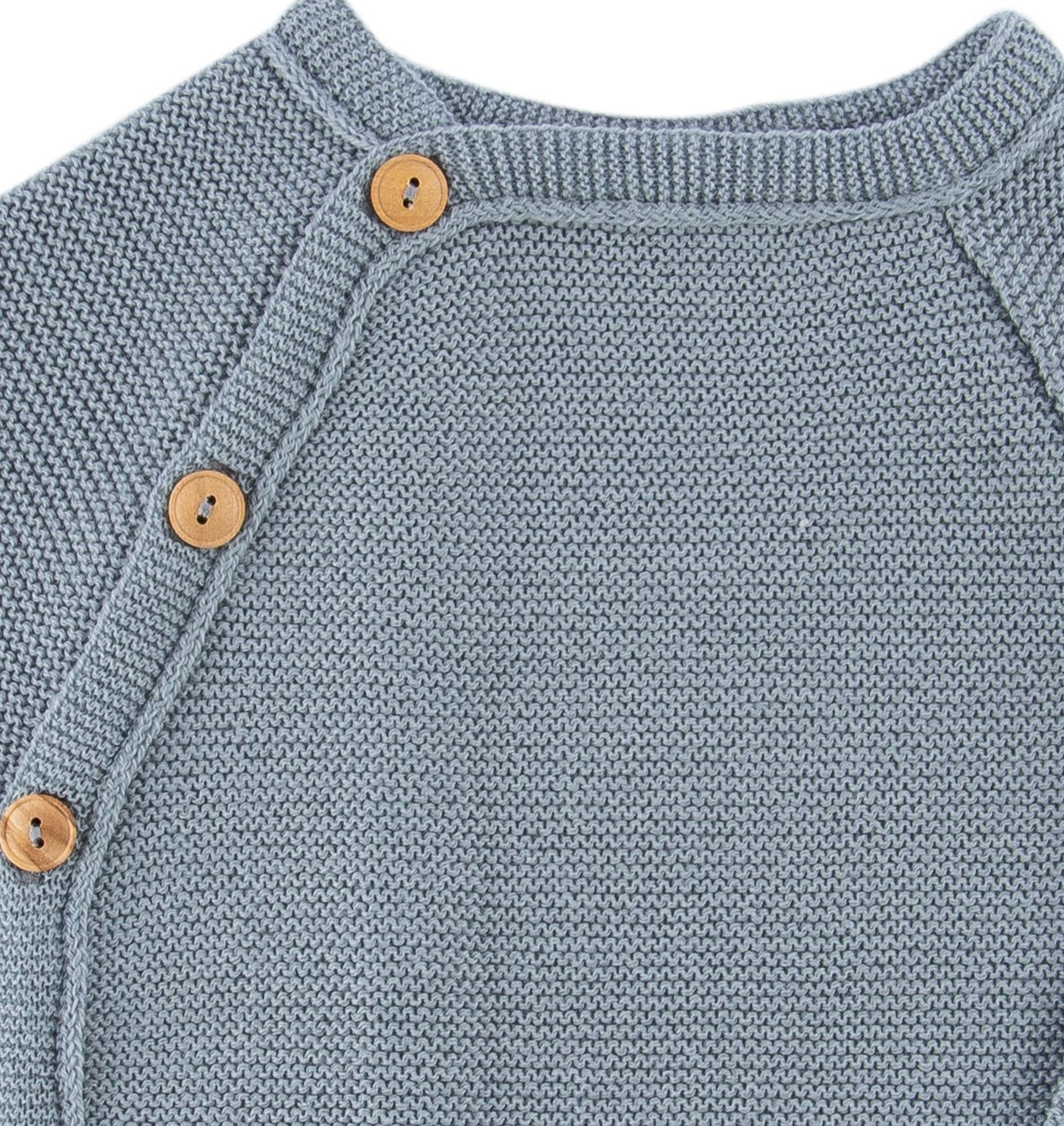 iobio Strickpullover Graublau aus Wolle