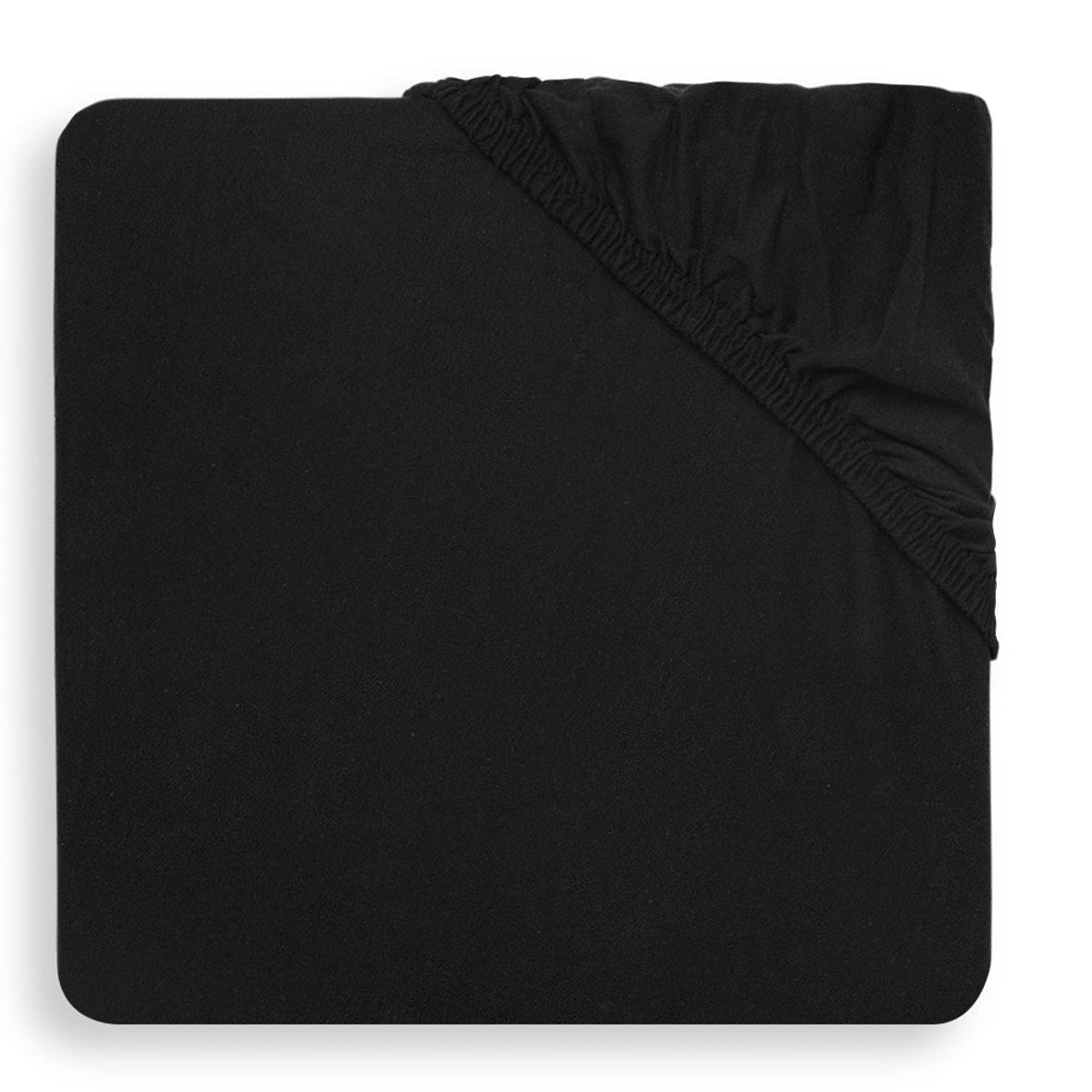 Jollein Spannbetttuch Jersey Schwarz