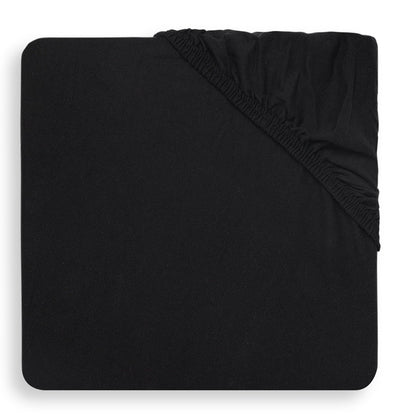 Jollein Spannbetttuch Jersey Schwarz