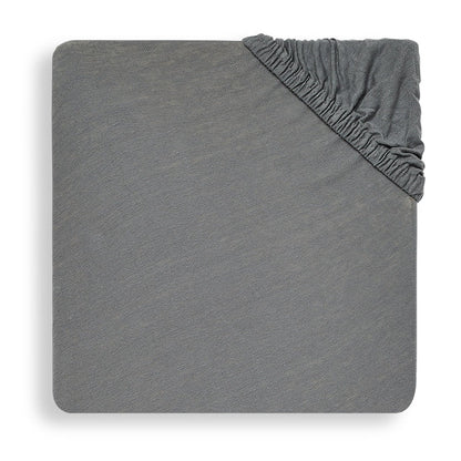 Jollein Spannbetttuch Jersey Grau