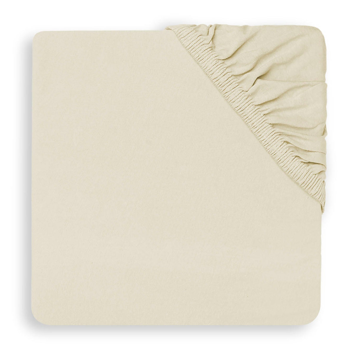 Jollein Spannbetttuch Jersey Ivory