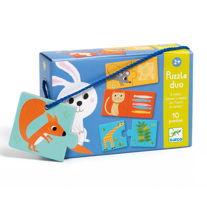 Djeco Duo Puzzle Zu Tisch 2J+ 20 Teile