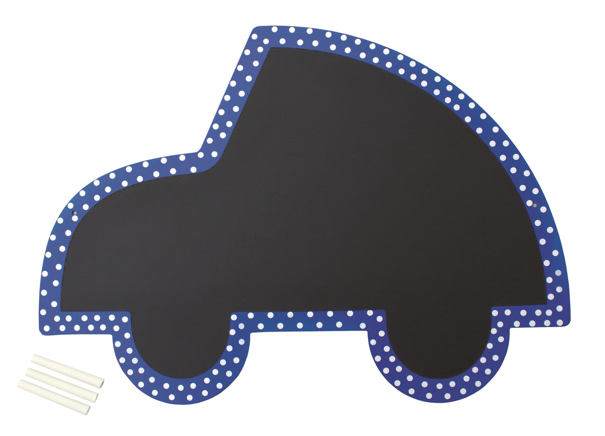 Jabadabado Kinder Wandtafel Auto blau - mit Kreide