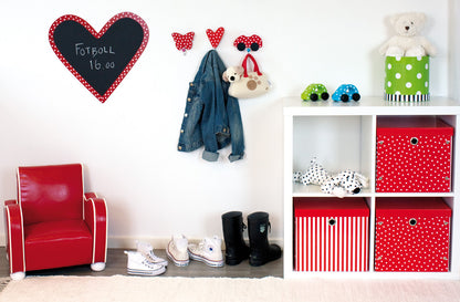 Jabadabado Kinder Wandtafel Herz rot - mit Kreide