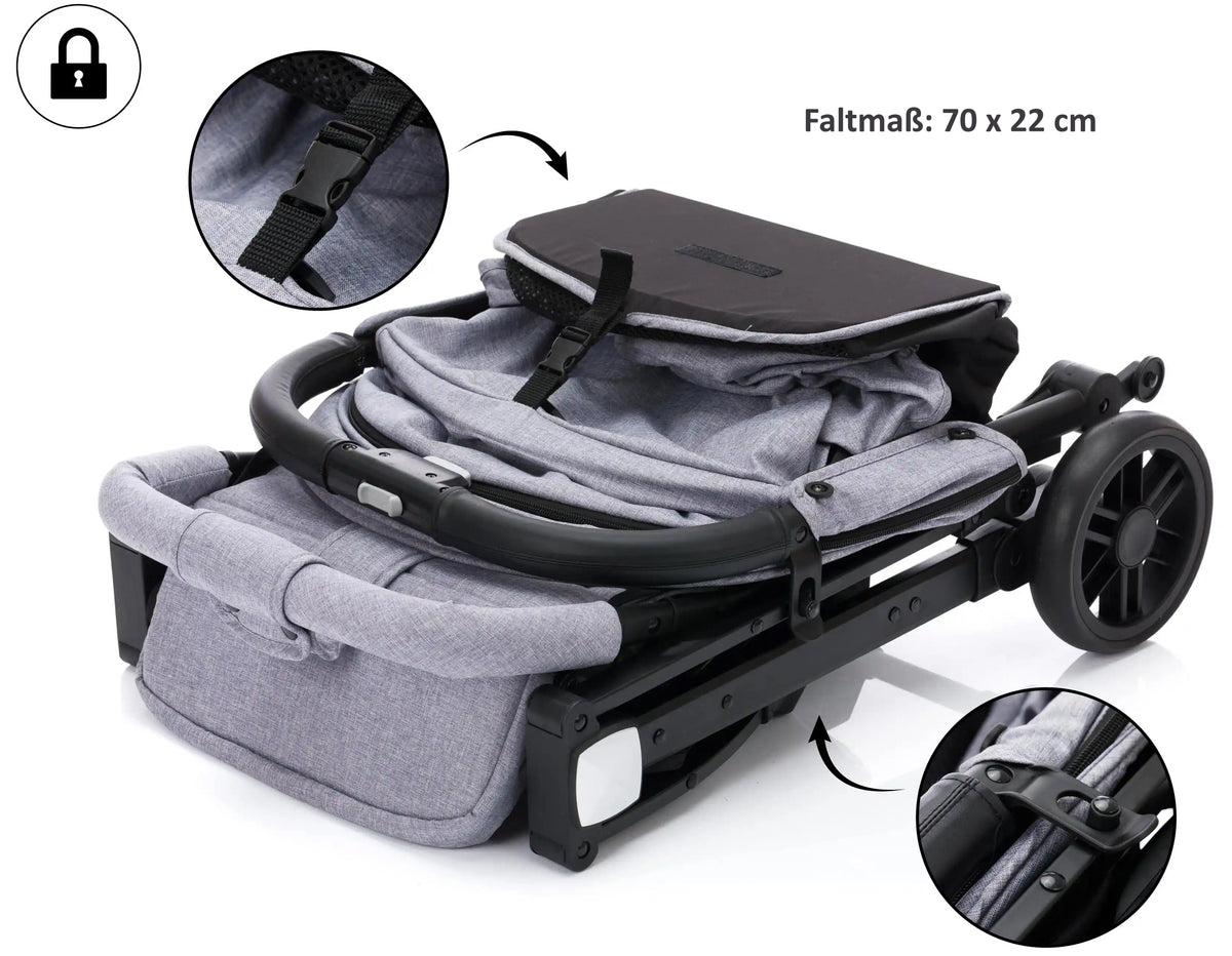 Fillikid Sportwagen fill Styler Elite Stone Grau